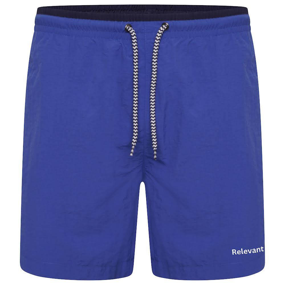 Relevant logo swim shorts blue