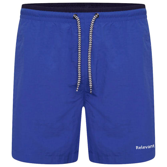 Relevant logo swim shorts blue