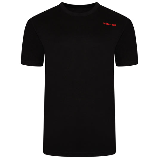 Made In England tee black red