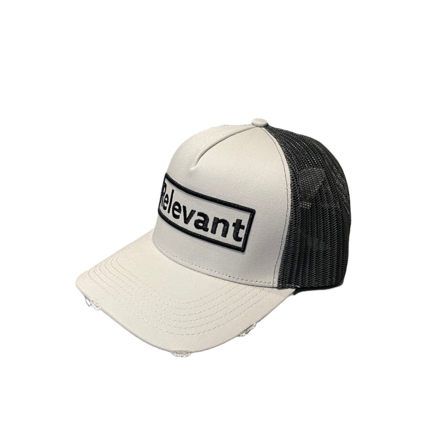 Relevant box logo trucker grey black